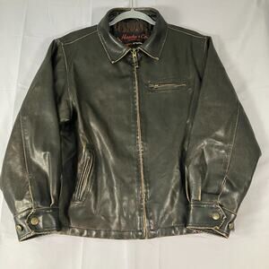 Hawke & Co Outfitter Women’s Faux Leather Jacket Black Size 14/16 XL Moto Biker